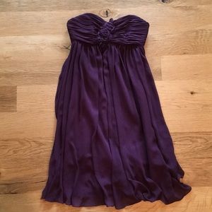 WTOO Cocktail Dress - strapless purple